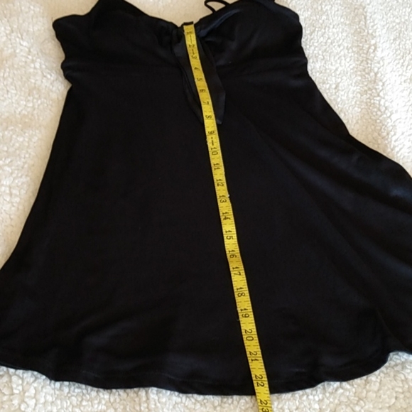 SO Tie-Knot Mini Skater Dress – Black – XS – Adjustable Straps – NWT - Picture 10 of 11